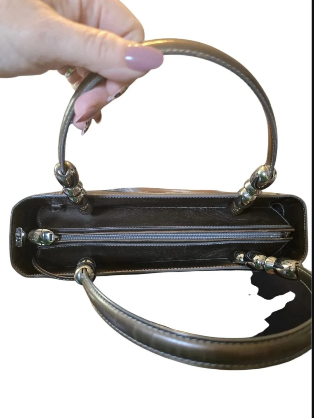 Christian Dior Vintage Patent Leather Malice Hand/Crossbody Bag  w/ Dustbag